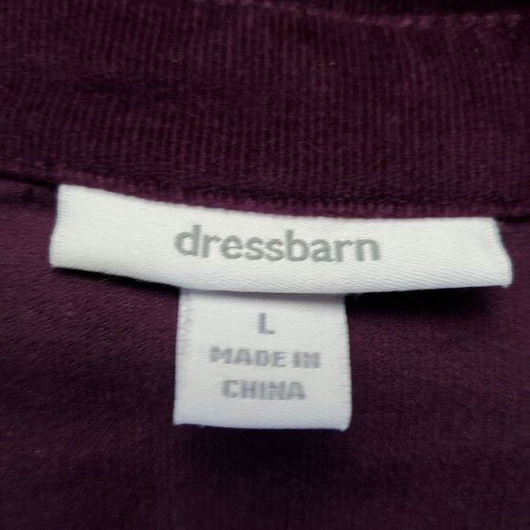 Dressbarn Jacket Womens Large Purple Corduroy Button-Down Long Sleeve - Picture 2 of 9